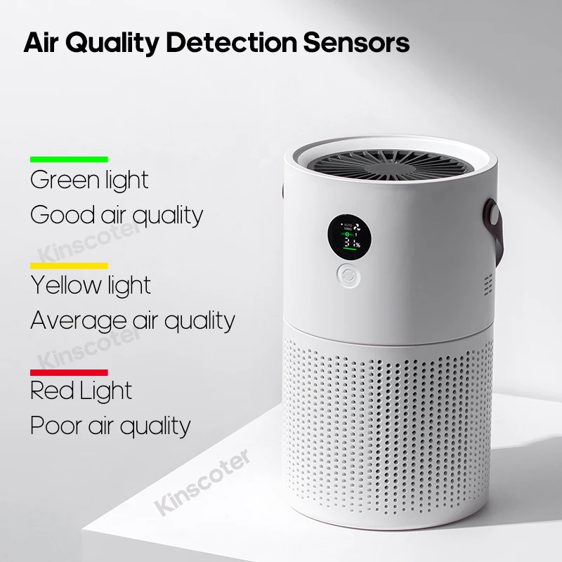Household HEPA Air Purifier Wireless Portable Air Cleaner Adsorption Of Pm2.5 Dust Formaldehyde For Pollen Allergy Sufferers - Image 3
